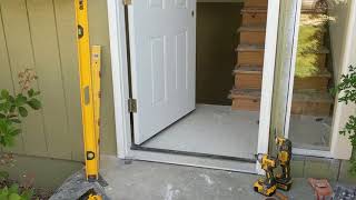 Jeld Wen Front Door Installation  Really crappy products and craftsmanship PART 1 [upl. by Ynoble]