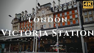 London Victoria Station Walk Through England 4K [upl. by Arlena]