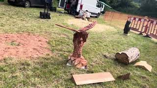 A fabulous range of wooden sculpture at Caerleon festival 2024 [upl. by Barnaba]