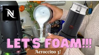 How To Foam Milk With Aeroccino 3 Make Coffee With Foam Tips amp Tricks  Easy Foamed Latte Recipe [upl. by Yerrok]