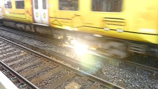 Merseyrail 507 009 making arcs at Birkdale station [upl. by Vita214]