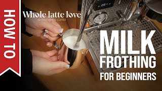 How To Milk Frothing for Beginners 5 Tips [upl. by Repard]