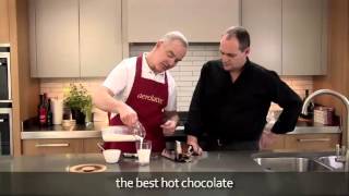 How to make a hot chocolate using an aerolatte milk frother [upl. by Anaer]