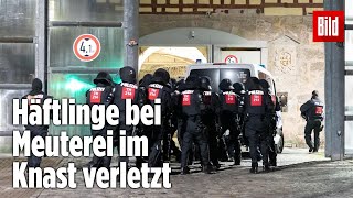 Gefängnismeuterei Polizei stürmt Knast in Thüringen  JVA Untermaßfeld [upl. by Staten]