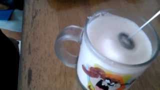 Aerolatte Review Frothing Cold Milk In Under 1 Minute [upl. by Sinnard]